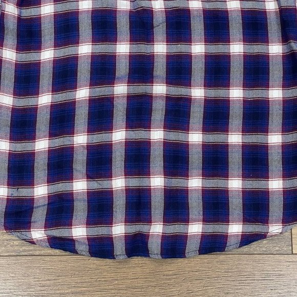 Rails Shirt Womens Small Blue Red Plaid Button Front Long Sleeve Top Soft - Picture 10 of 13